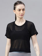 MKH Typography Printed Relaxed Fit Dri-FIT Sports T-shirt | Grocsy