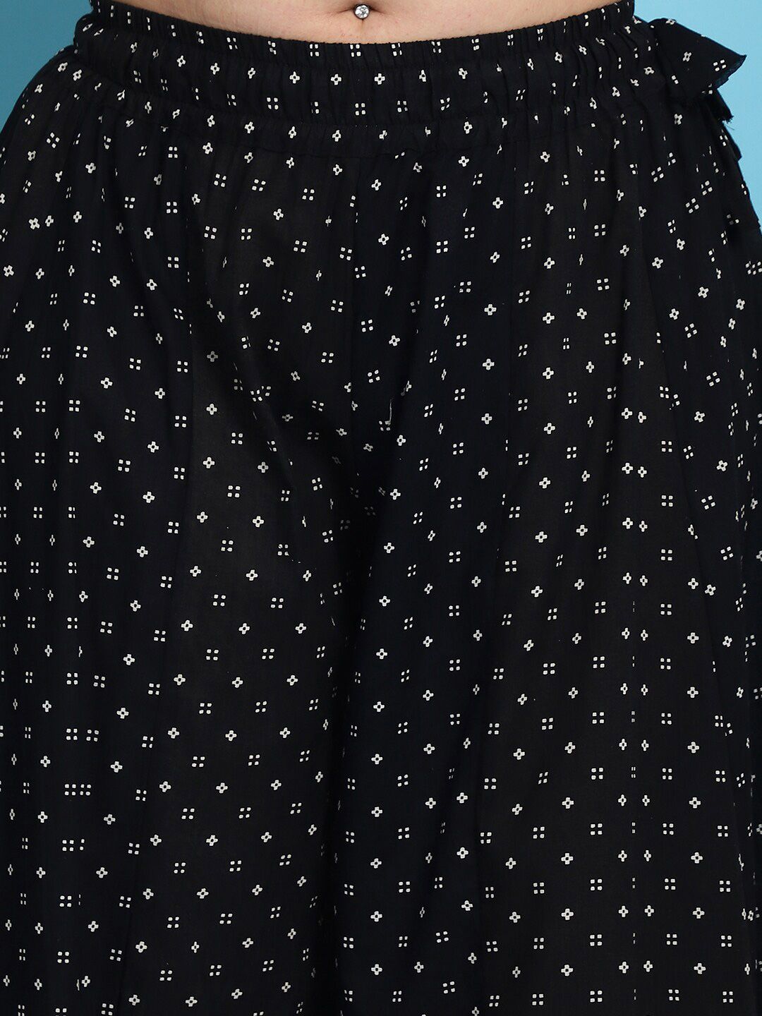 TAG 7 Floral Printed Flared Pure Cotton Palazzos | Grocsy