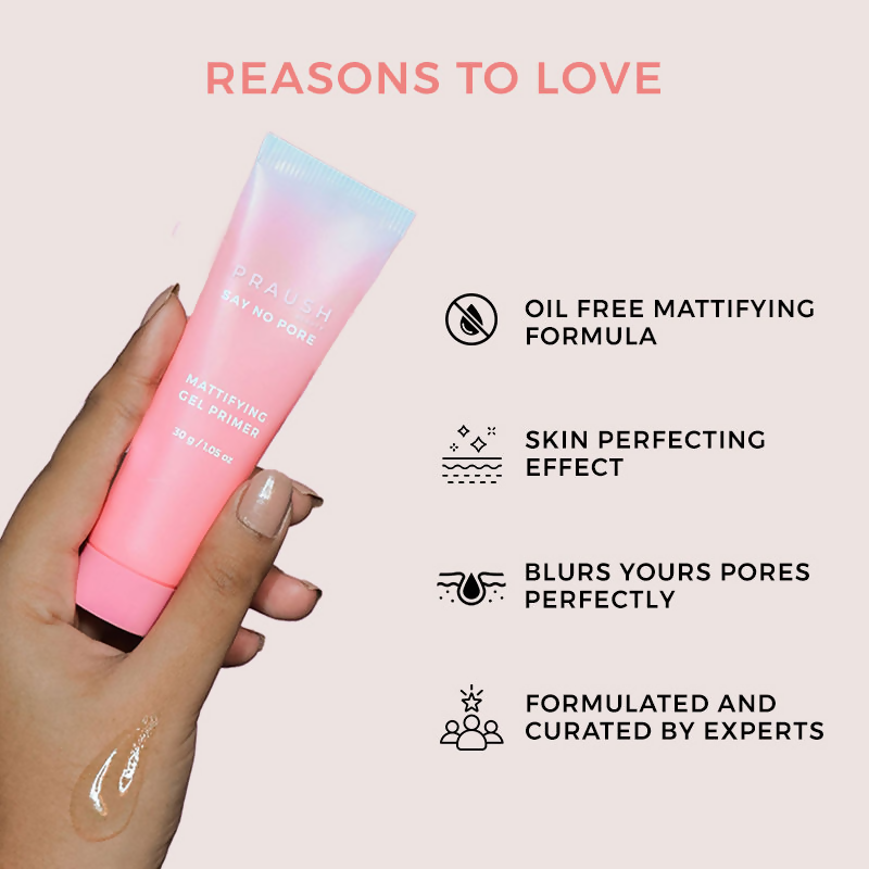 Praush Beauty Say No Pore Skin Perfecting Gel Primer | Grocsy