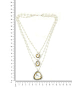Beaded Layered Kundan Necklaces - Ruby Raang | Grocsy