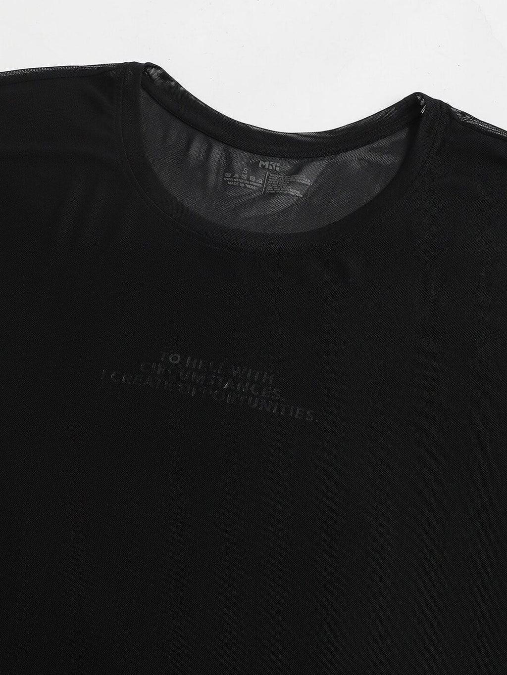 MKH Typography Printed Dri-Fit Relaxed Fit Training or Gym T-Shirt | Grocsy