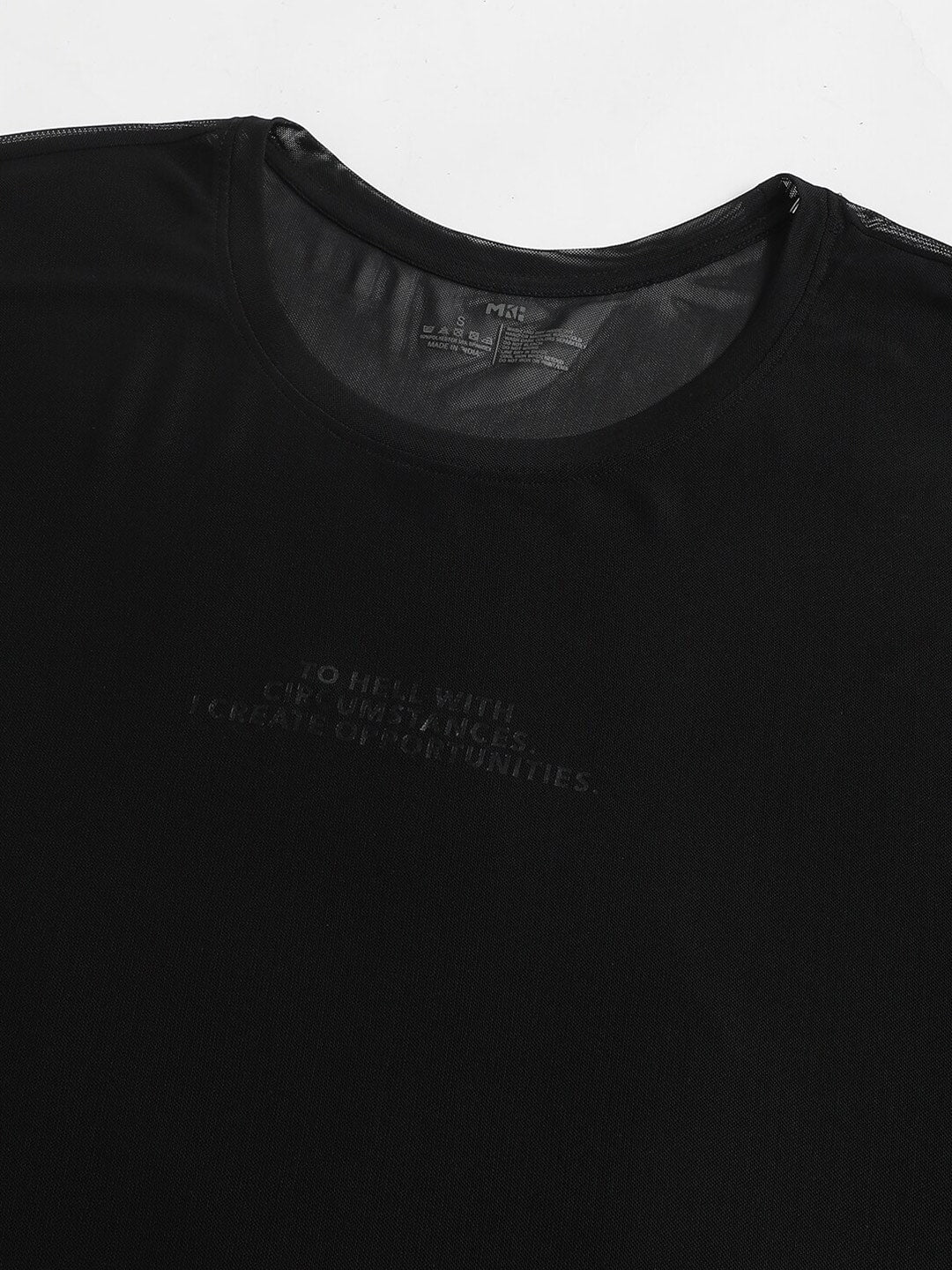 MKH Typography Printed Dri-Fit Relaxed Fit Training or Gym T-Shirt | Grocsy