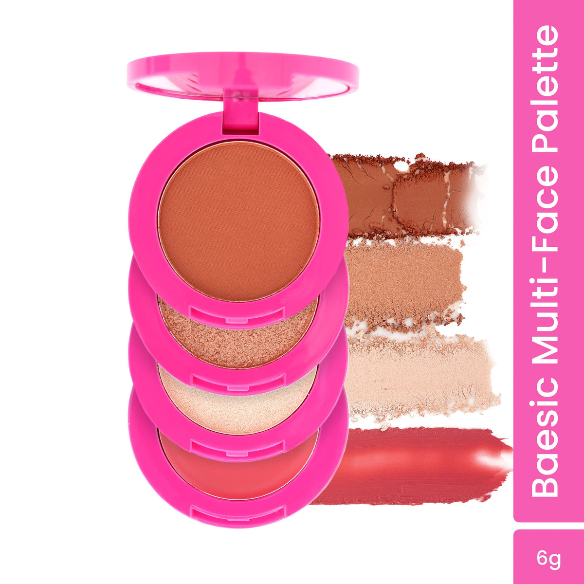 Swiss Beauty Craze Baesic Multi-Face Palette - 01 Delulu | Grocsy