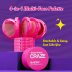 Swiss Beauty Craze Baesic Multi-Face Palette - 01 Delulu | Grocsy