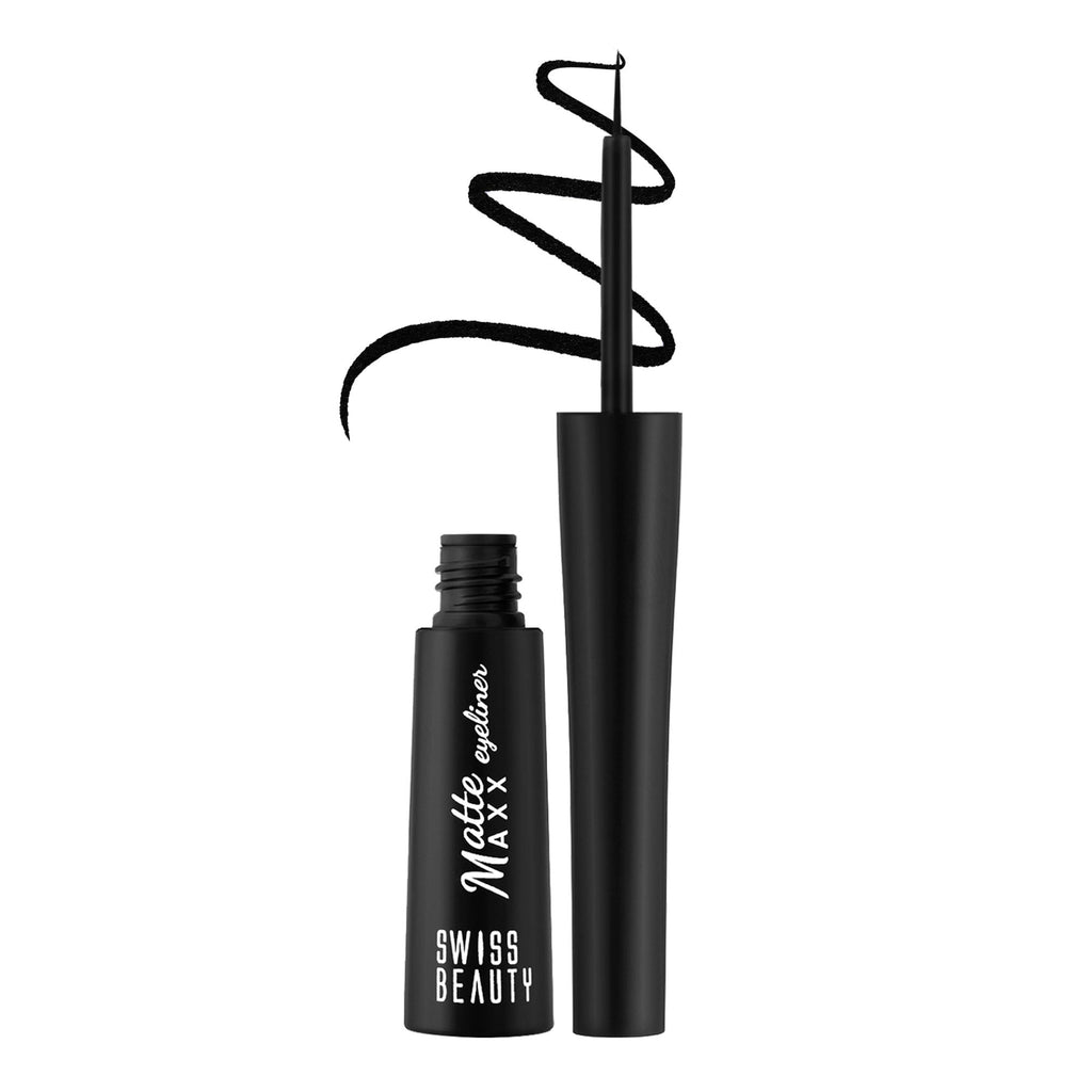 Swiss Beauty Matte Max Eyeliner Black | Grocsy