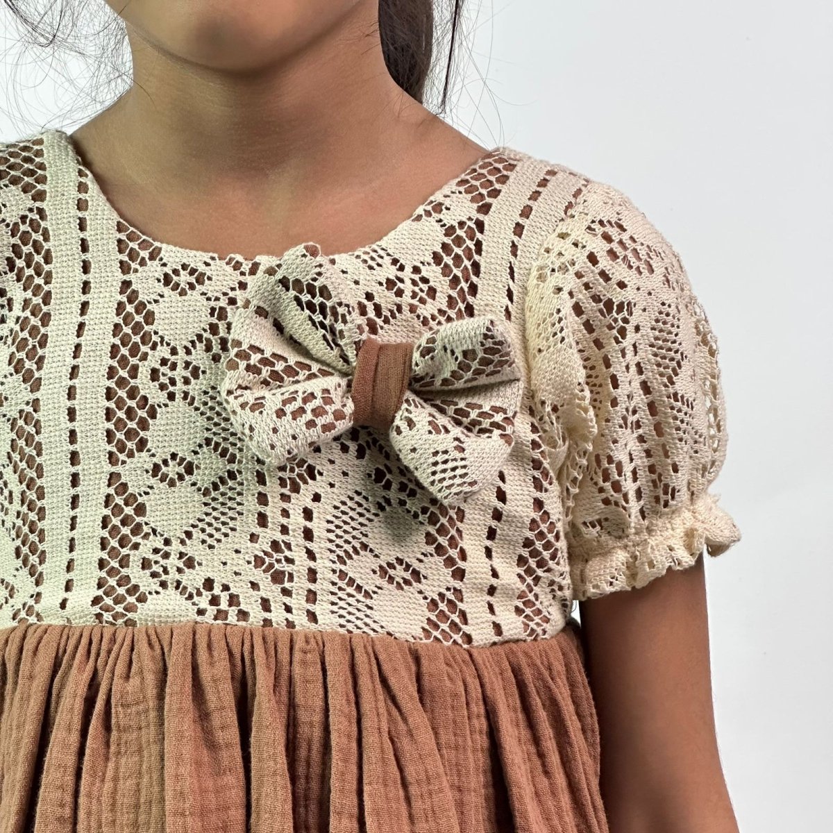 ArthLife Vintage Brown Fit And Flare Dress | Grocsy
