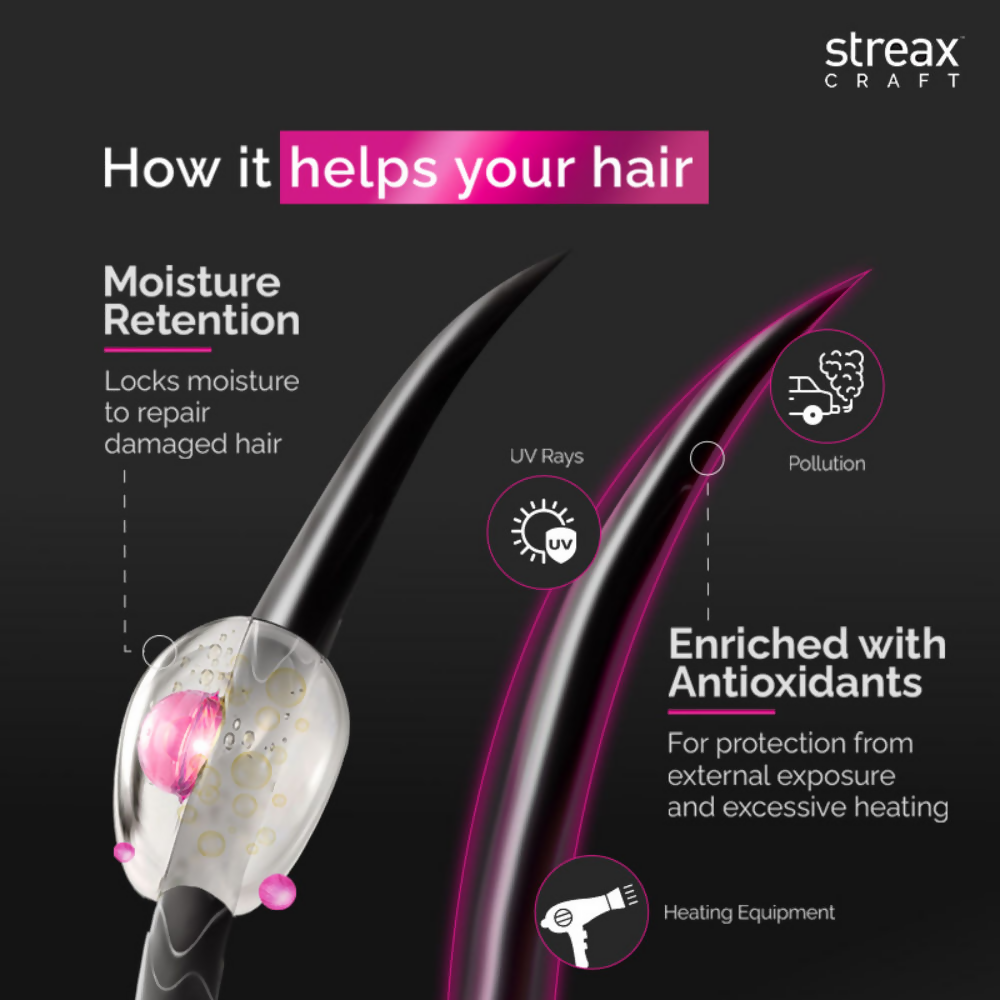 Streax Craft Repair Shampoo For Dry and Damaged Hair Repair With Pro Vitamin B-5 | Grocsy