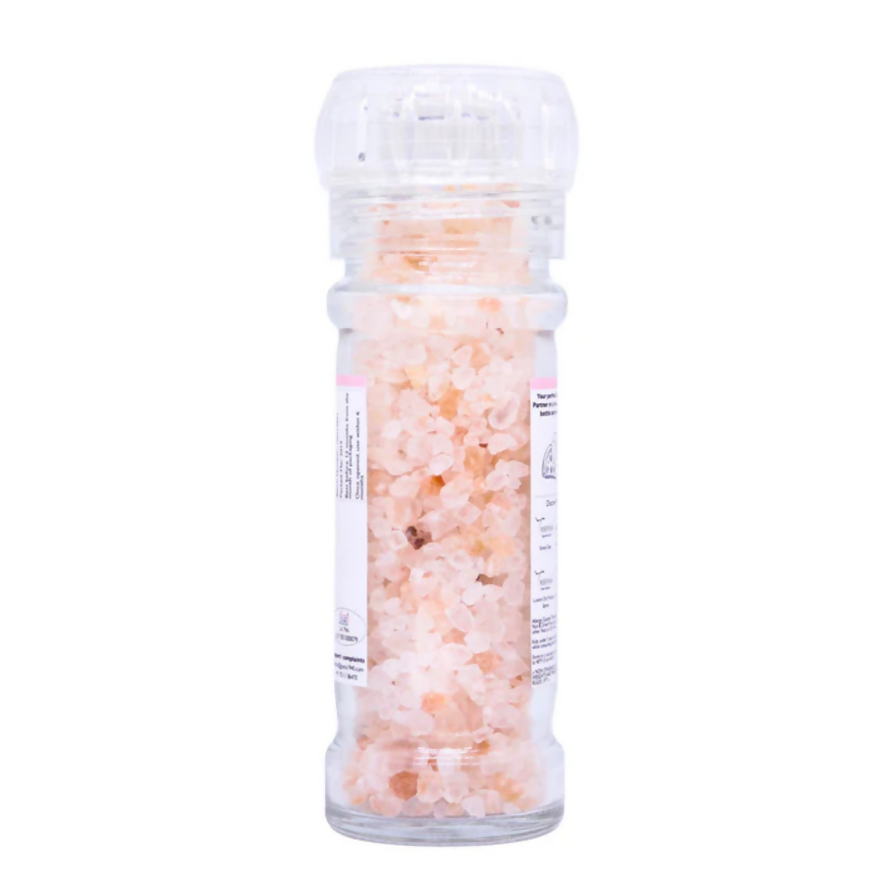 Tassyam Organics Pink Salt Granules Grinder Bottle | Grocsy