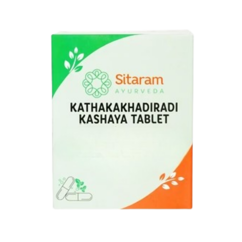 Sitaram Ayurveda Katakakhadiradi Kashayam Tablets | Grocsy