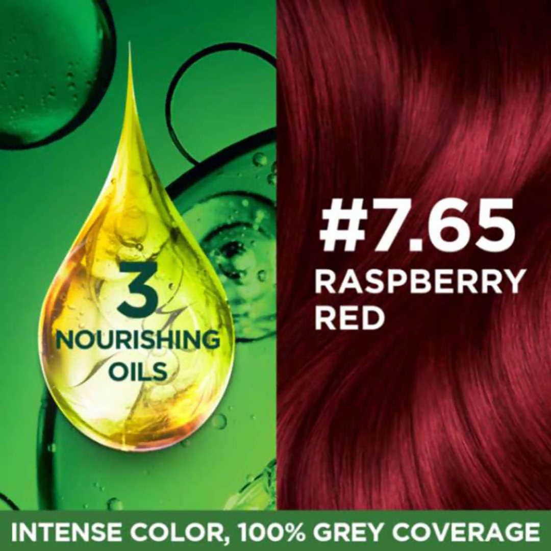 Garnier Color Naturals Ultra Hair Color - 7.65 Raspberry Red | Grocsy