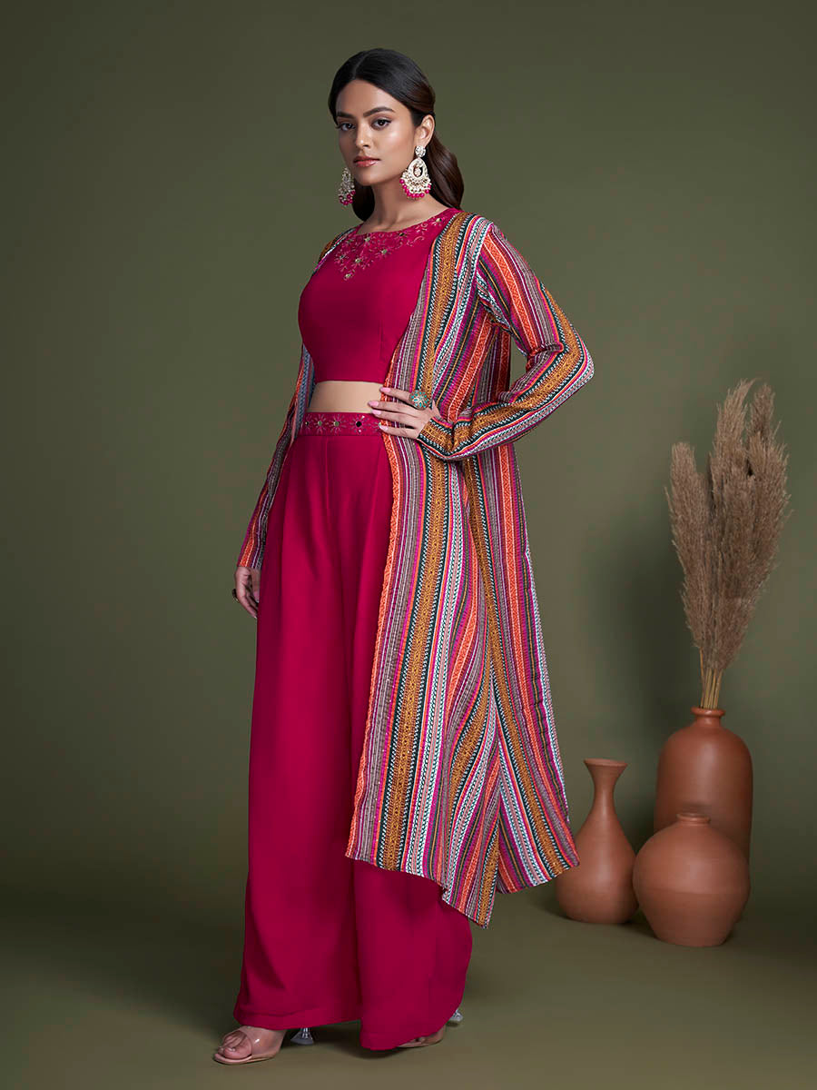 Myra Rani Georgette Choli Palazo Suit | Grocsy