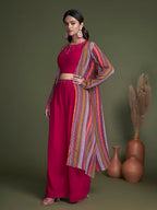 Myra Rani Georgette Choli Palazo Suit | Grocsy