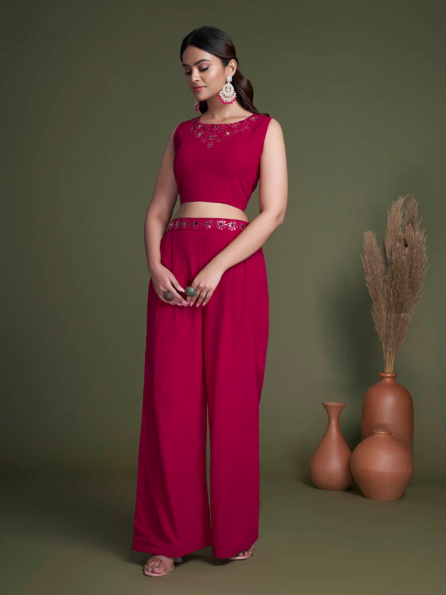 Myra Rani Georgette Choli Palazo Suit | Grocsy
