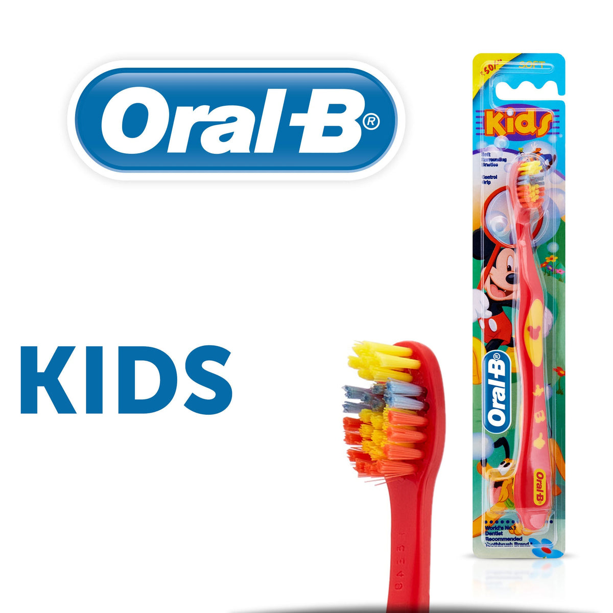 Oral-B Kids Toothbrush Soft (Color May Vary) | Grocsy