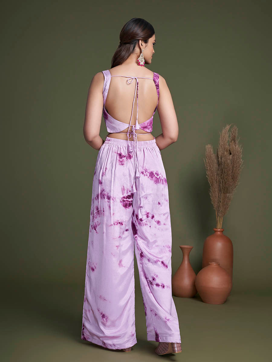 Myra Purple Koti Style Silk and Georgette Embroidered Palazo Suit | Grocsy
