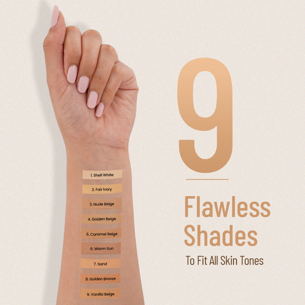 Swiss Beauty Airbrush Finish Full Coverage Foundation - 8 Golden Bronze | Grocsy