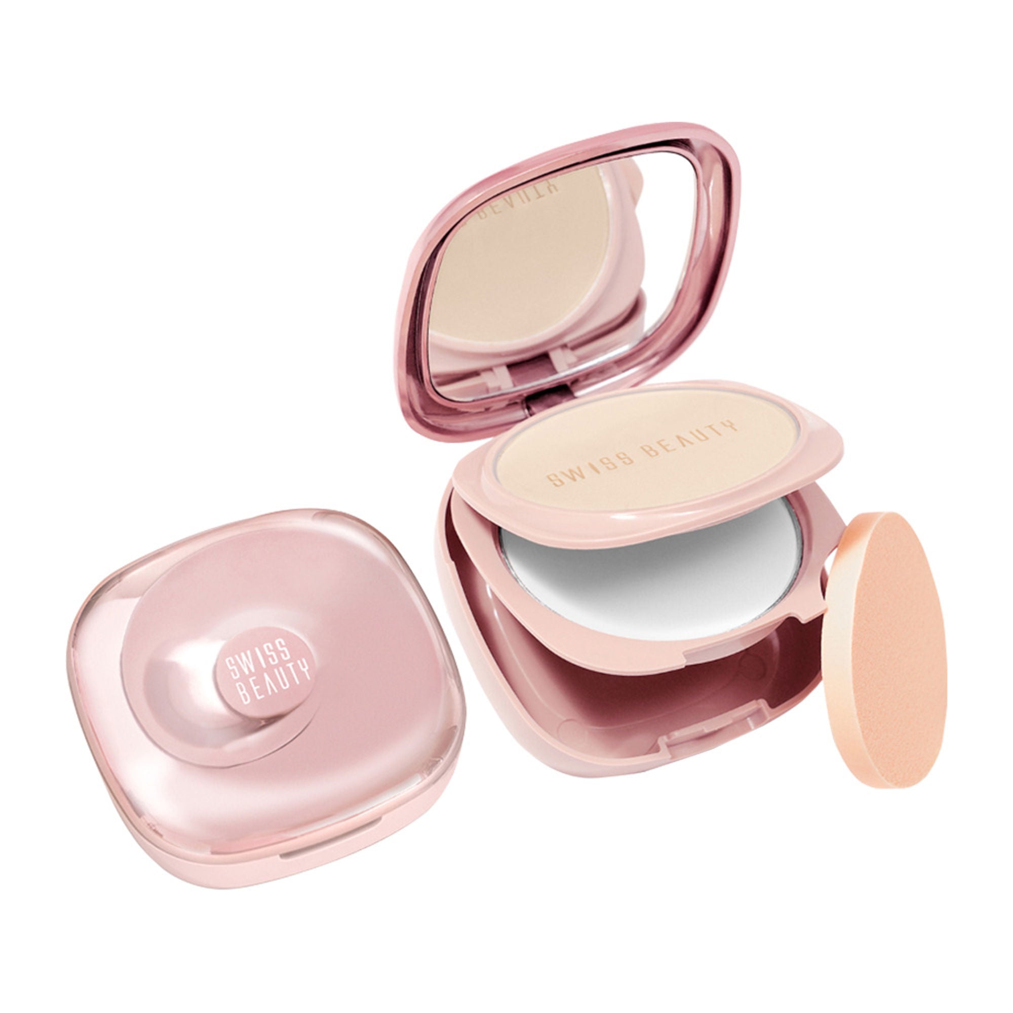 Swiss Beauty Matte & Set Duo Lightweight Compact Powder - 02 Beige and Translucent | Grocsy