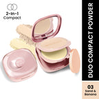 Swiss Beauty Matte & Set Duo Lightweight Compact Powder - 03 Sand and Banana | Grocsy