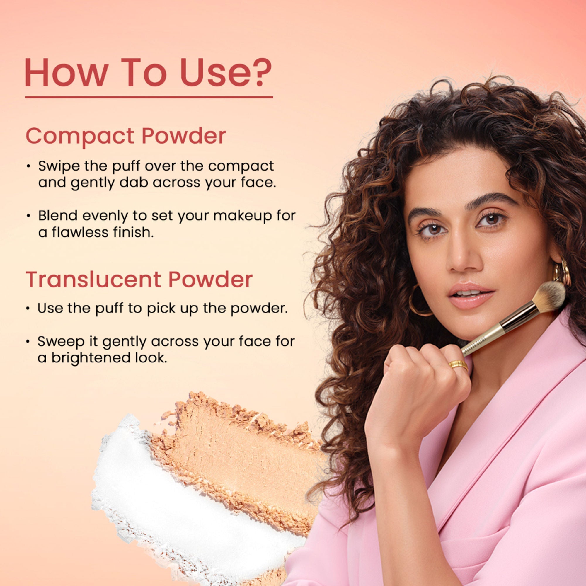 Swiss Beauty Matte & Set Duo Lightweight Compact Powder - 03 Sand and Banana | Grocsy