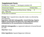 Nature's Velvet KSM - 66 Ashwagandha Capsule | Grocsy
