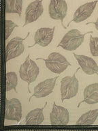 Sangria Olive Green Leaf Print Pure Chiffon Saree | Grocsy