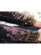 Myra Dark Blue Real Georgette Gharara Suit | Grocsy
