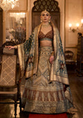 Monjolika Fashion Sequins Beige Colour Rajwadi Silk Readymade Lehenga Choli | Grocsy