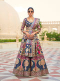Monjolika Fashion Dark Teal Color Heavy Rajwadi Silk Designer Lehenga Choli | Grocsy