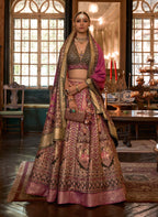 Monjolika Fashion Multi Color Rajwadi Silk Designer Lehenga Choli | Grocsy