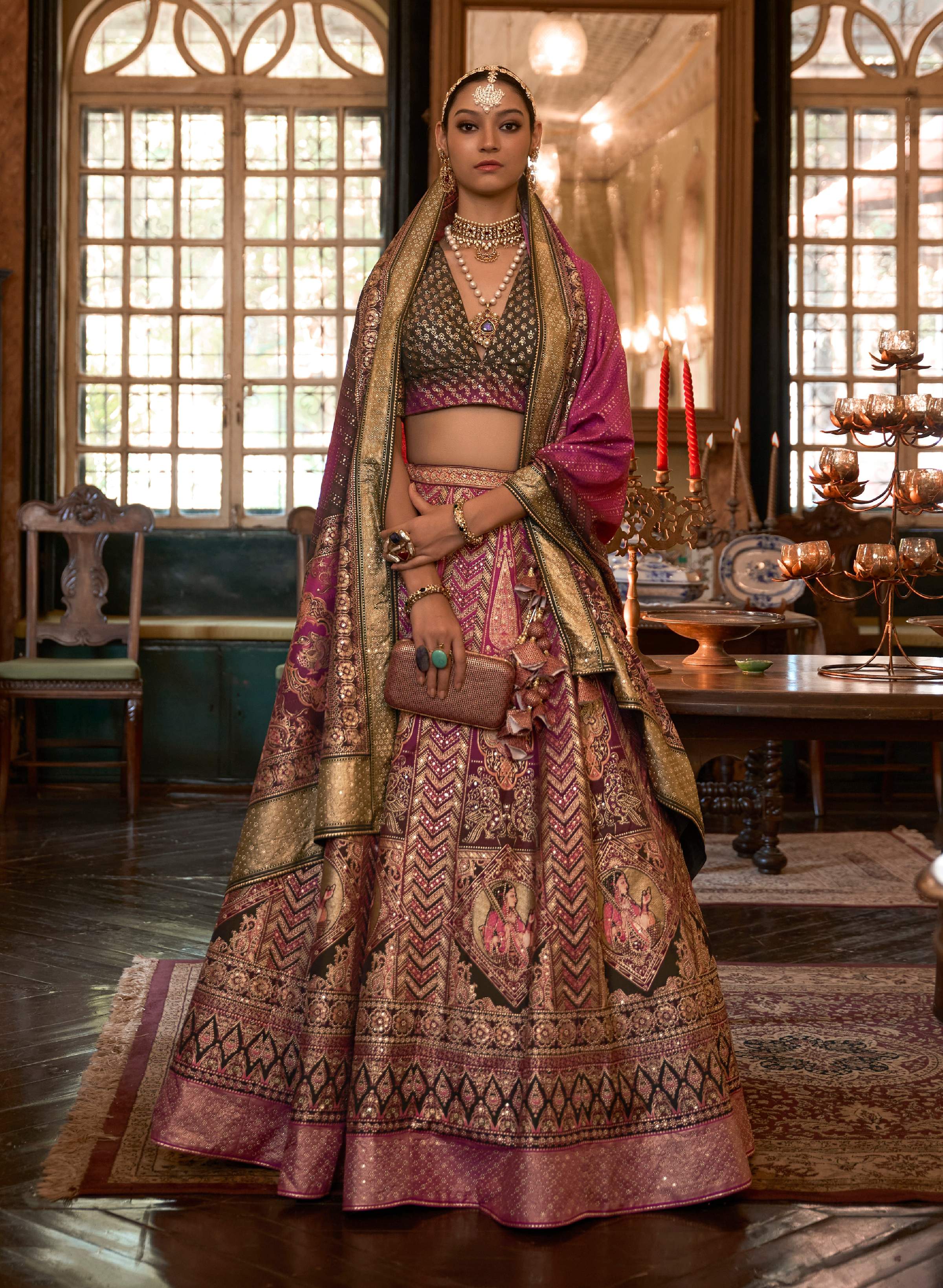 Monjolika Fashion Multi Color Rajwadi Silk Designer Lehenga Choli | Grocsy