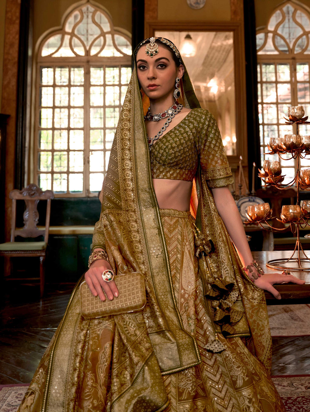 Monjolika Fashion Mustard Color Rajwadi Silk Designer Lehenga Choli | Grocsy