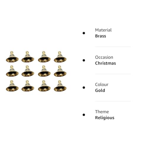Uapan Brass Pooja Bell With J Hook | Grocsy