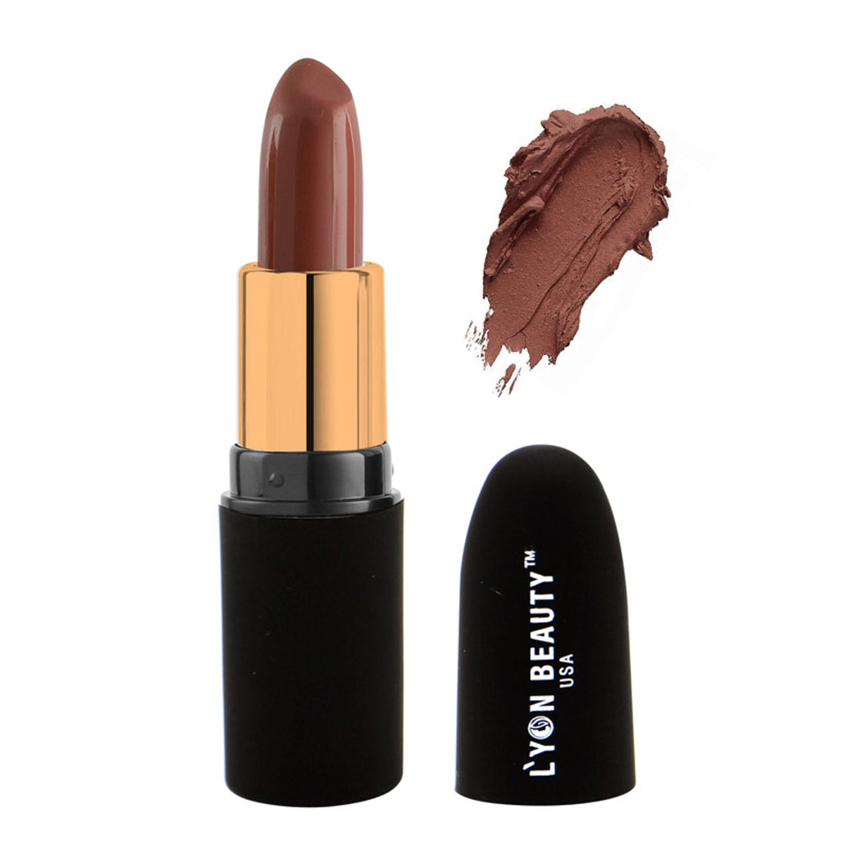 Lyon Beauty Pure Powder Matte Lipstick - 203 Hazelnut | Grocsy