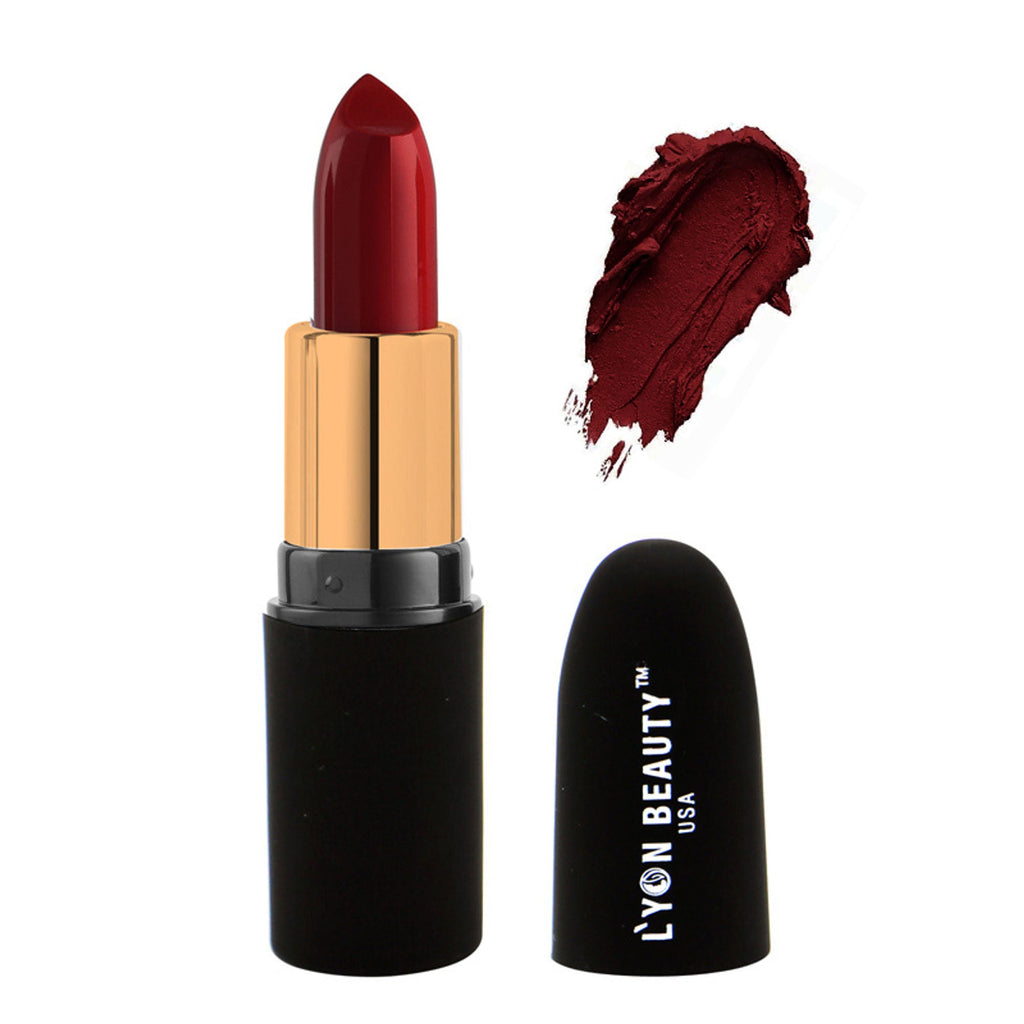 Lyon Beauty Pure Powder Matte Lipstick - 224 Red Wine | Grocsy