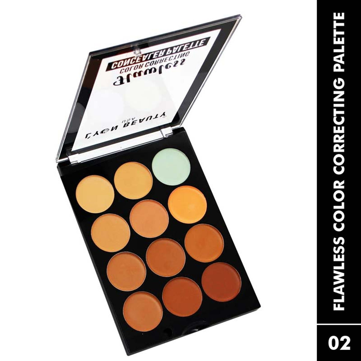 Lyon Beauty Flawless Color Correcting Concealer Palette - Shade 02 | Grocsy