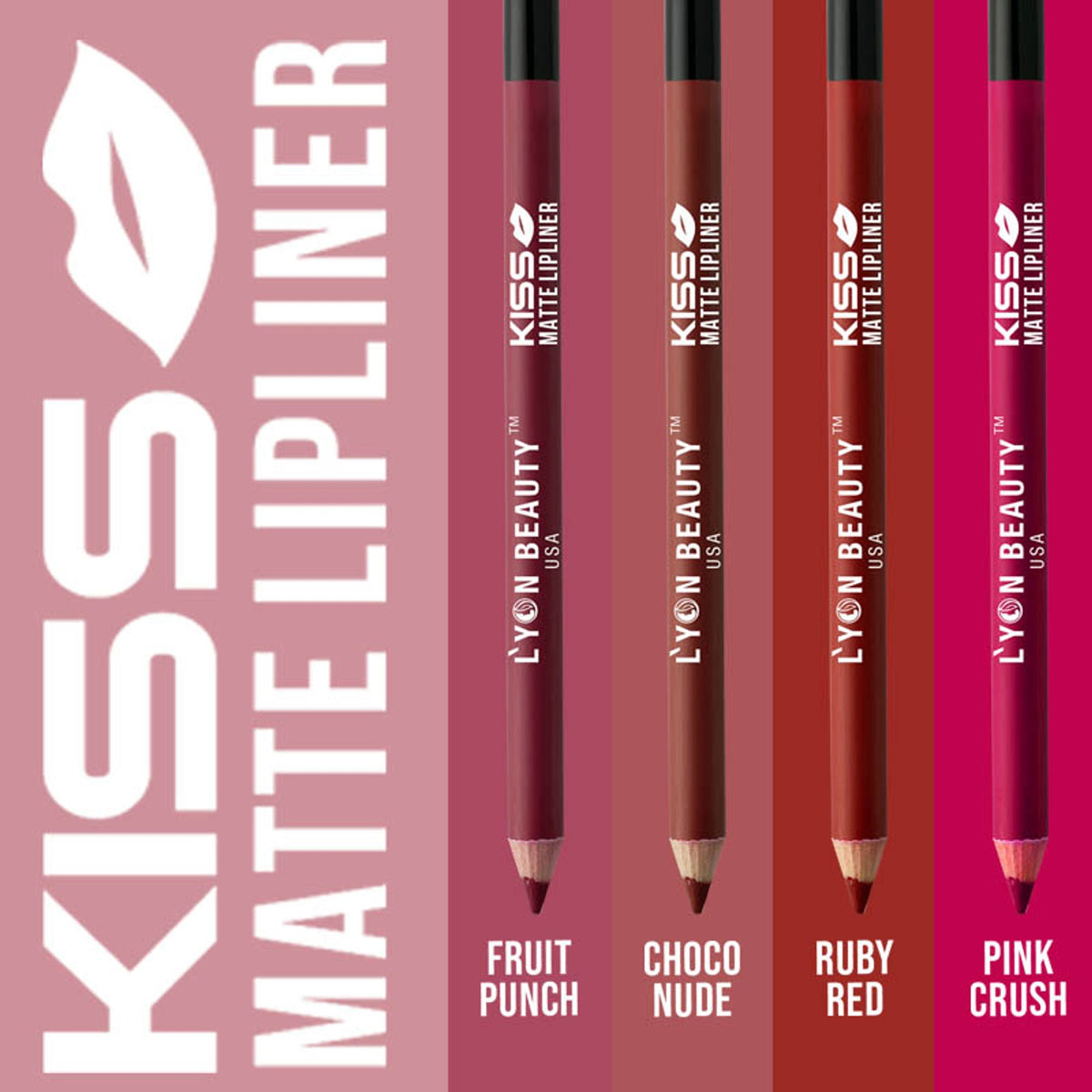 Lyon Beauty Kiss Matte Lipliner Group A | Grocsy