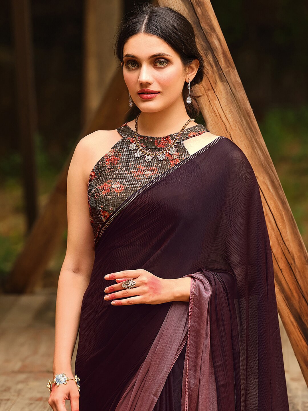 Saree Mall Ombre Sarees | Grocsy