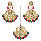 Tehzeeb CreationsEthnic Gold Plating Padmavat Jewelry Kundan Necklace Set for Girls & Women | Grocsy