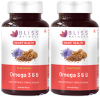 Bliss Welness Heart Health Omega 3 6 9 Softgel Capsule | Grocsy