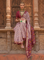 Monjolika Fashion Light Mauve Color Patola Silk Weaving Work Saree With Blouse | Grocsy