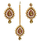 Tehzeeb CreationsStunning Stone Gold-Polished Necklace Set for Girls & Women | Grocsy