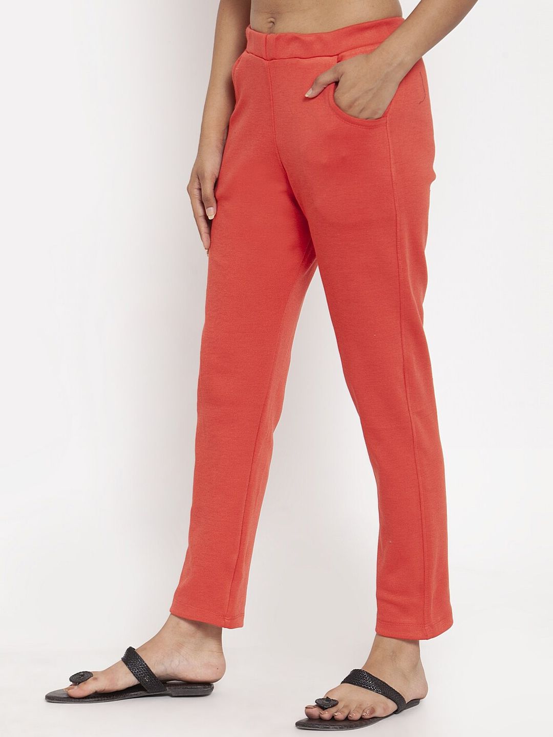 TAG 7 Women Solid Ankle-Length Leggings | Grocsy
