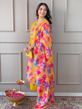 The52 Women's Rayon Fabric Straight Kurta, Pant and Dupatta Set | Grocsy