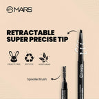 MARS Cosmetics Micro Precision Brow Pencil - Brown | Grocsy