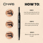 MARS Cosmetics Micro Precision Brow Pencil - Brown | Grocsy