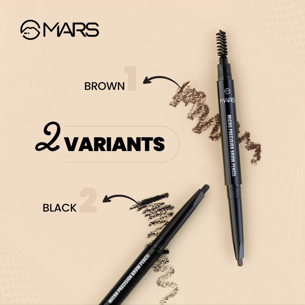 MARS Cosmetics Micro Precision Brow Pencil - Brown | Grocsy