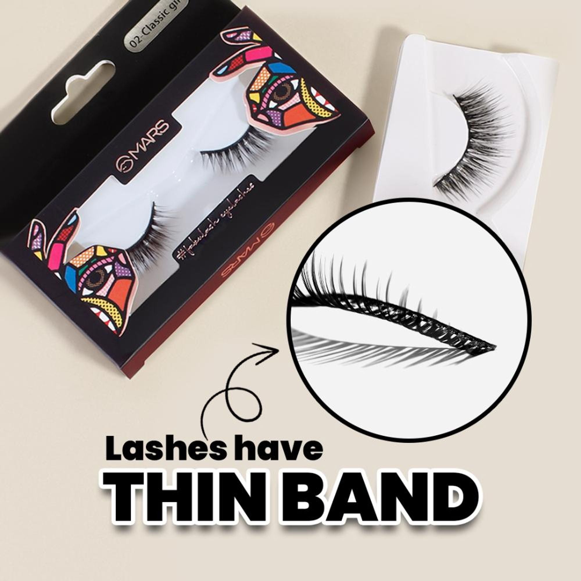 MARS Cosmetics Fabulash Eyelashes - 04 Natural Flutter | Grocsy