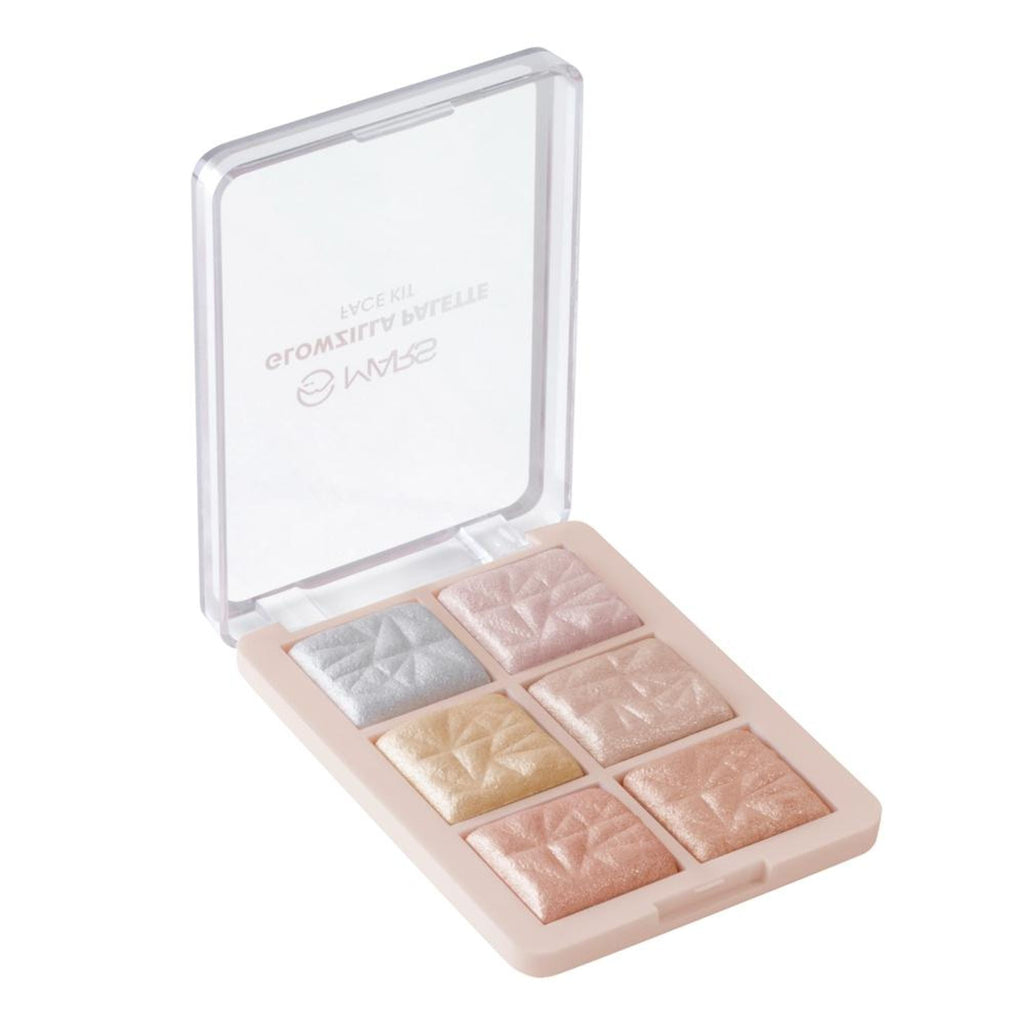 MARS Cosmetics Glowzilla 6 Shade Face Highlighter Palette - 01 | Grocsy