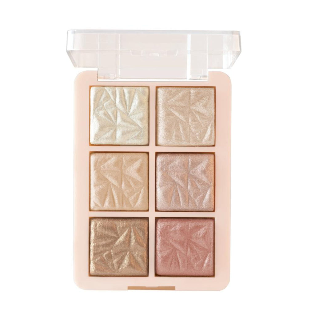 MARS Cosmetics Glowzilla 6 Shade Face Highlighter Palette - 02 | Grocsy