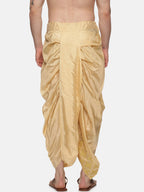 Sethukrishna Golden Embroidered Dhoti Pant For Men | Grocsy